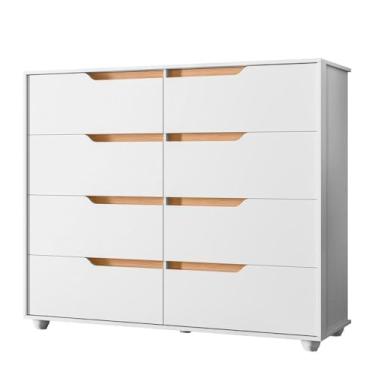 Imagem de Cômoda Flex 8 Gavetas com Pés Doble Albatroz