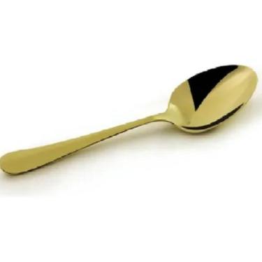 Imagem de Colher de Sobremesa Dourada com Acabamento Elegante - Lyor