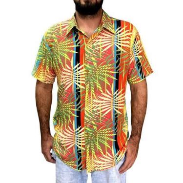 Imagem de Camisa Floral Havaiana, Estampada De Viscose Manga Curta - Maximus, Co