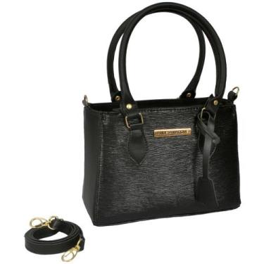 Imagem de Bolsa Média Feminia Transversal Manuela Marques, Preto, Único, Mulher