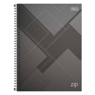 Imagem de Caderno Espiral Universitário Zip 10 Matérias 200 Folhas Cinza - Tilib