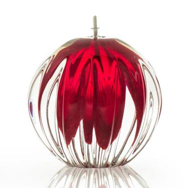 Imagem de Lamparina Em Cristal Murano Vermelho  São Marcos