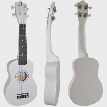 Imagem de Ukulele Acústico Soprano Uks-01 Wh Branco Andaluz