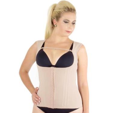 Imagem de Cinta Modeladora Alça Regata Com 12 Barbatanas Nude G - Modeladores 'C