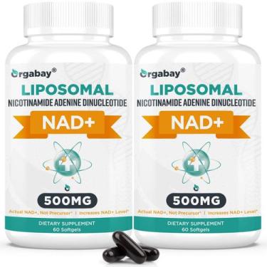 Imagem de Suplemento Orgabay Lipossomal NAD+ 500 mg com TMG 250 mg 120 cápsulas 