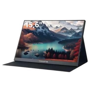 Imagem de Monitor Portátil 15,6" Full HD 1080p Tela IPS USB-C HDMI com Alto-Falante para Viagens, Casa, Trabalho e Jogos
