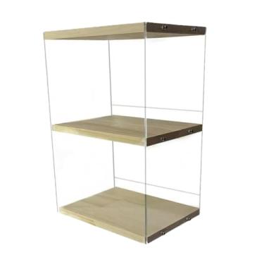 Imagem de Ioensy Suporte de mesa para discos de, suporte para discos de, madeira e acrílico, para LPs, livros e álbuns de fotos