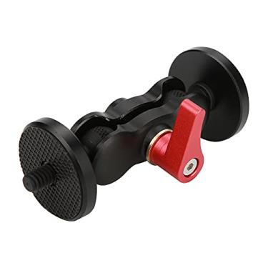 Imagem de KIMISS Adaptador de Montagem Mágica de Montagem de Liga de Alumínio, 360 Graus Articulador Ball Ball Head Com Rosca Padrão de 1/4 de Polegada para Monitor de Câmera Black Preto 8,4 X 4