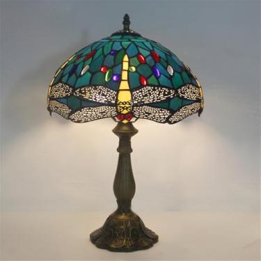 Imagem de Retro Luxo Americano Criativo Vidro Colorido Led Luz De Mesa, Iluminação Para Sala De Estar Estúdio Quarto Villa Hotel Decoração (Estilo 42)