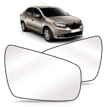 Imagem de Lente Retrovisor Logan Sandero 2014 2015 2016 2017