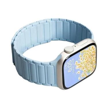 Imagem de Pulseira Esportiva Magnética De Silicone De 49mm 45mm 46mm 42mm 38mm 4