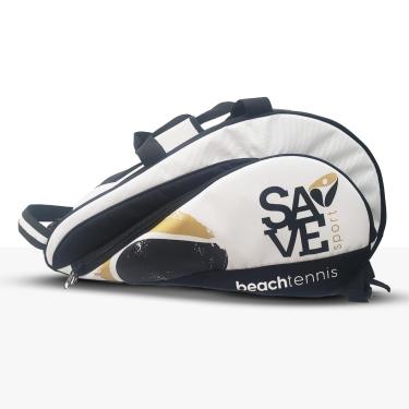 Imagem de Save Sport, Raqueteira Beach Tennis 40, Preto com Branco