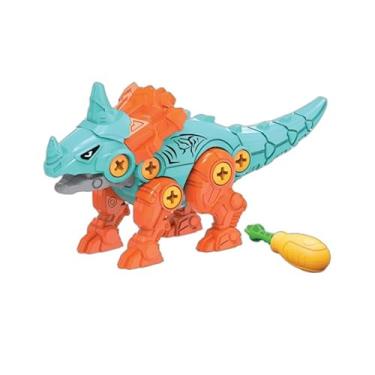 Imagem de Dino Monta e Desmonta Brinquedinho Infantil Dino Dinossauro De Montar E Desmontar Com Ferramenta (Verde-Laran)