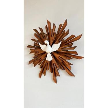 Imagem de Divino Espírito Santo parede e porta, madeira duplo 30 cm - Divinas ar