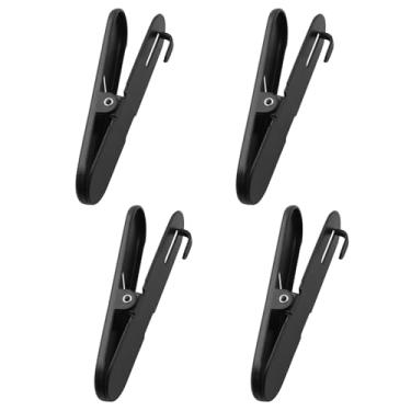 Imagem de LQ Industrial 4 peças de acessórios para quadro de pegboard preto 20 x 80 mm acessório de metal adequado para projetos faça você mesmo, sala de estar, cozinha, banheiro, escritório, parede