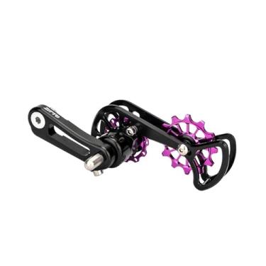 Imagem de UGPLM Tensor de corrente de velocidade única, estabilizador de corrente, peças de bicicleta, reparo, acessórios de substituição para ciclismo, ciclismo ao, Preto Roxo