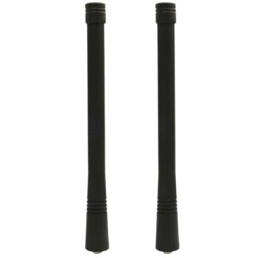 Imagem de Antena NAD6502AR compatível com Motorola HT750 HT1250 CP200 CP200D CP040 CP140 CP150 CP160 CP180 CP185 EP450 PR400 P1225 PRO3150 PTX600 PTX700 0 VHF 146-174 MHz 6 polegadas (pacote com 2)