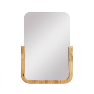 Imagem de Espelho Decorativo Midle Pinus 60X40Cm Retangular Cantos