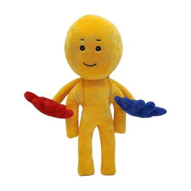 Imagem de Poppy Playtime Player Pelúcia Brinquedo Amarelo Boneca de Pelúcia Hugg