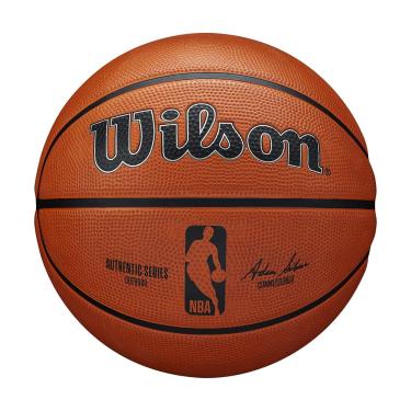 Imagem de Bola de basquete Wilson NBA Authentic Series, uso externo, tamanho 7, 75 cm