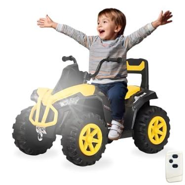 Imagem de Quadriciclo Carrinho Elétrico Infantil Mini Carro Brinquedo Passeio Veículo com Controle Remoto Bateria 6v Recarregável