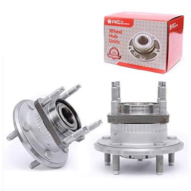 Imagem de FKG Conjunto de cubo de rolamento de roda traseira 512302 adequado para Jeep Commander 2006-2010, Jeep Grand Cherokee 2005-2010, conjunto de 5 terminais com 2