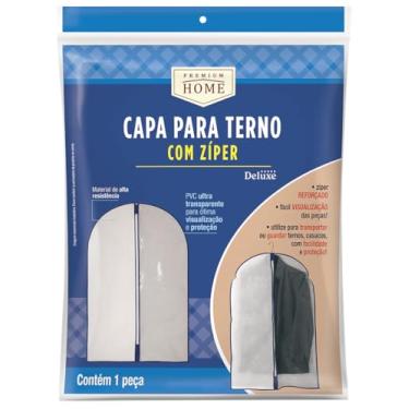 Imagem de Capa para Terno com Zíper - Bege (88x58cm) | Premium Home (Ref.: 477-BG)