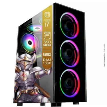 Imagem de Computador PC Gamer TOB Intel Core i7 SSD 480GB 16GB Windows 10 Pro Trial