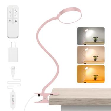 Imagem de Luz de leitura: lâmpada de mesa LED iFalarila, clip-on com controle re