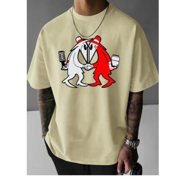 Imagem de Camiseta Casual Algodão Premium Streetwear Mola Vs Ar Suspenção - Univ