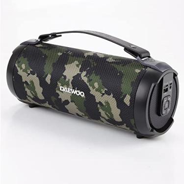 Imagem de Caixa de Som Portátil Bluetooth, Soundbox Modelo DW1191CA, Cor Camuflada, Marca Daewoo.