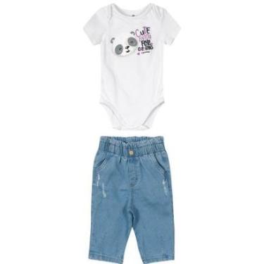 Imagem de Conjunto Infantil Body e Calça Menina Carinhoso Ref. 98123-Feminino