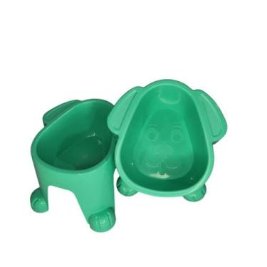 Imagem de Comedouro e Bebedouro Postura São Benedito ALTO 300 ml, VERDE, UN