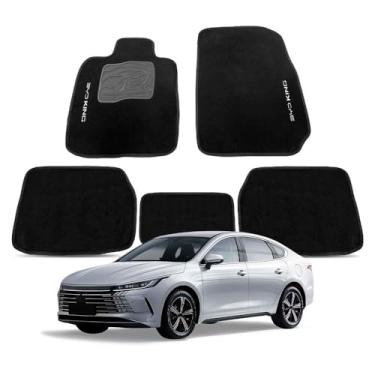 Imagem de Tapete Automotivo para BYD King 2024 a 2026 Carpete 5 Peças Jogo Completo com Bordado