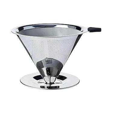 Imagem de Coador Filtro De Café 103 Inox Peneira Aço Reutilizável Dúravel Sem Uso De Papel Premium