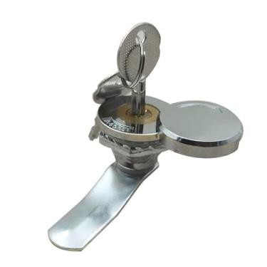 Imagem de Fechaduras de came para móveis, ferragens duráveis, portas seguras, armários, fechaduras cilíndricas de liga de zinco (90 graus)