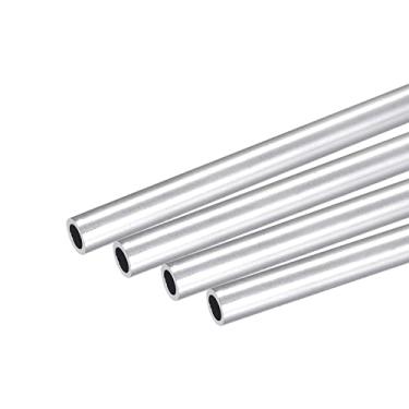 Imagem de Tubo redondo de alumínio 6063 8 mm OD 6 mm diâmetro interno 250 mm tubo de comprimento 4 peças