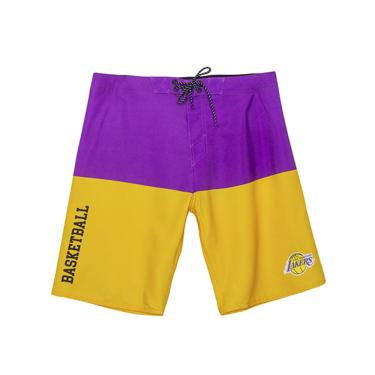 Imagem de Boardshort Sintético Masculino Sublimado Los Angeles Lakers Roxo N698A - NBA