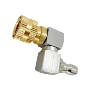 Imagem de Bothyi Conector Giratório para Lavadora de Alta Pressão, Acessórios de Conexão Rápida de 1/4", para Serviço Pesado, Adaptador para Lavadora, Cabeça de alumínio prateado