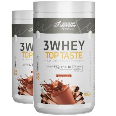 Imagem de Kit 2 3Whey Top Taste 900g Concentrado Isolado Hidrolisada-Unissex
