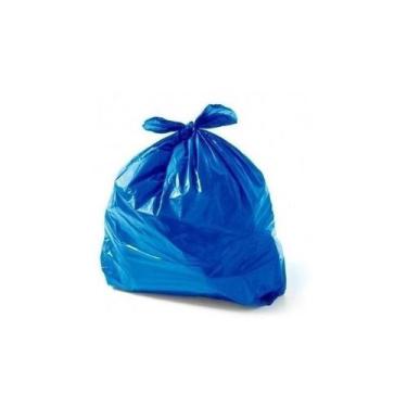 Imagem de Saco De Lixo Plástico Azul 40 Litros Com 100 Unidades - Higipack