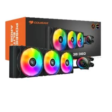 Imagem de Water Cooler 360mm Cougar Poseidon Elite ARGB 360, Black - Cgr-psdelRGB-b-360