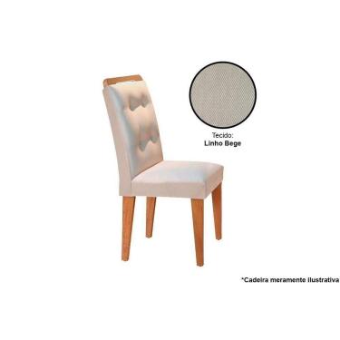 Imagem de Cadeira Sala De Jantar Imperatriz Kit 2 Un Imbuia/bege Turim - Rufato