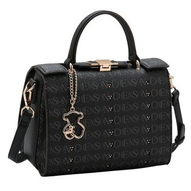 Imagem de Bolsa Feminina Transversal Alça Mão Coração Strass Chenson