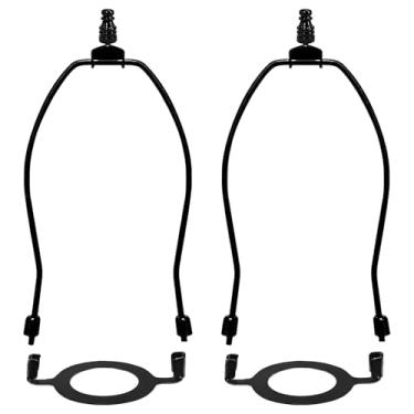 Imagem de Abajur removível de 20 cm, base de metal preto, instalação rápida, ajuste universal, luminárias de mesa e chão