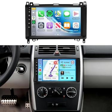 Imagem de Rádio 4G + 64G para Mercedes Benz Sprinter B200 W169 W245 W639 Viano Vito W906 2008-2011 estéreo veicular com carro sem fio Android Auto, 5.0Bluetooth DSP 32EQ, tela sensível ao toque IPS de 9