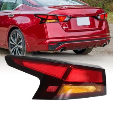Imagem de Zhaoyang Conjunto de luz traseira compatível com Nissan Altima 2019 2020 2021 2022 lâmpada de freio traseira externa substituição com lâmpadas (lado esquerdo do motorista)
