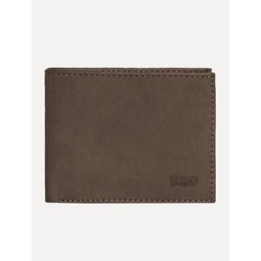 Imagem de Carteira Levis Masculina Batwing Logo Flat Bifold Marrom-Masculino