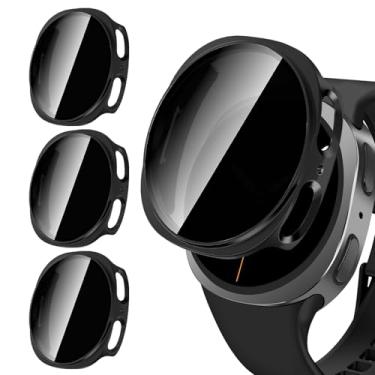 Imagem de HAYONLIY Pacote com 3 capas de privacidade para Samsung Galaxy Watch 8 de 44 mm, [anti-espião] Capa protetora de tela ultrafina de vidro temperado