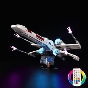 Imagem de Kyglaring LED Lighting Kit (No Model) Designed for Lego X-Wing Starfighter 75355 Model Building kit - Without Building Set (Remote Version)